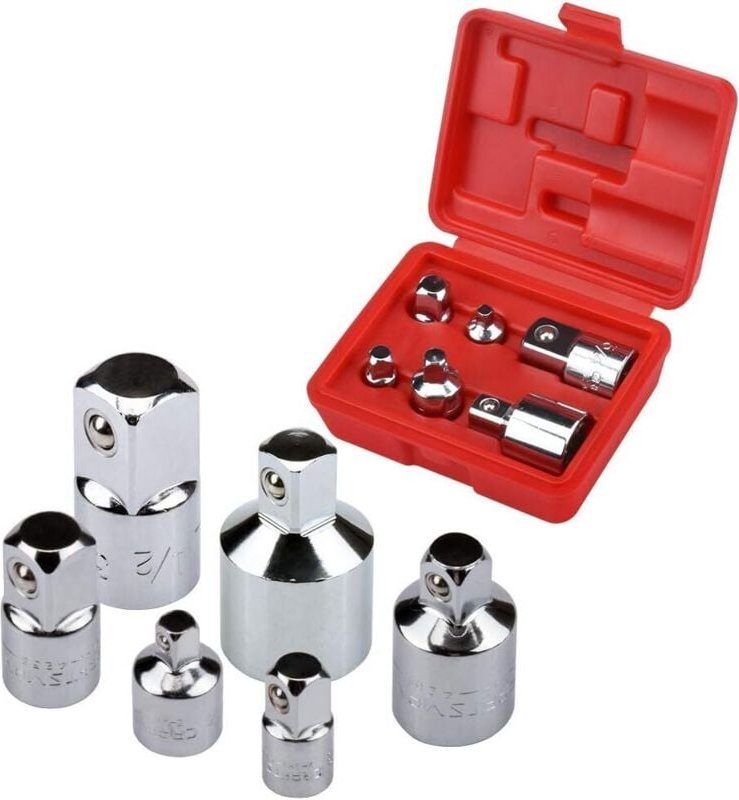 Schlagschrauber-Adapter-Set – 6 Reduzieradapter für 1/4", 3/8", 1/2", 3/4" Steckschlüssel-Konverter