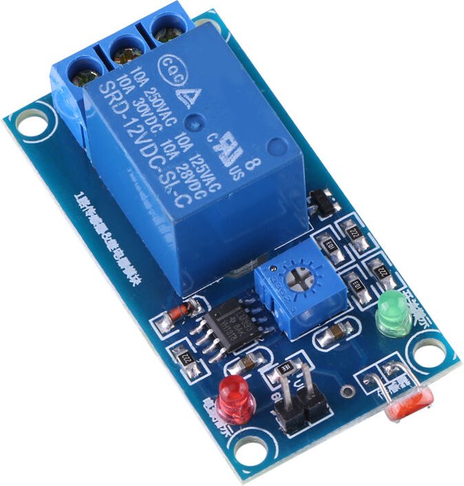 Stabiles 12V LDR-Fotowiderstands-Relaismodul mit Lichtsensorsteuerung und Schalter