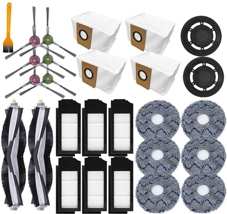 Für X1 omni/turbo Staubsauger Wichtigsten Seite Pinsel Mopp Tuch Hepa-Filter Staub Taschen Container Teile