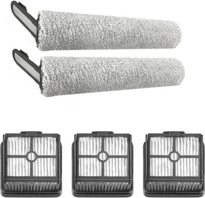 Für H12 Nass-Trocken-Akku-Staubsauger, Rollenbürste + Hepa-Filter-Kit