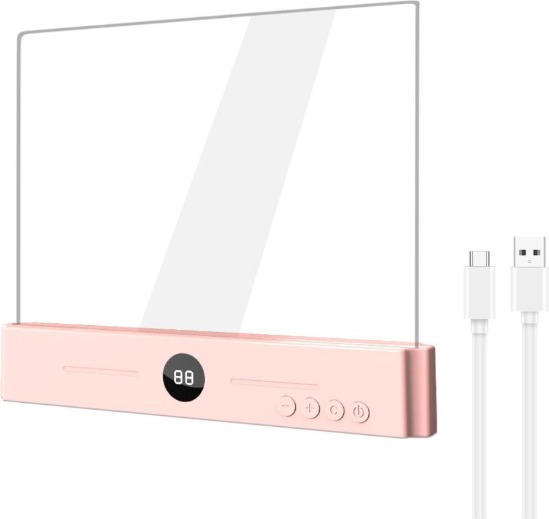 Lampe de lecture confortable pour les yeux, lampe de lecture LED transparente rechargeable pour tablette, disponible en ...