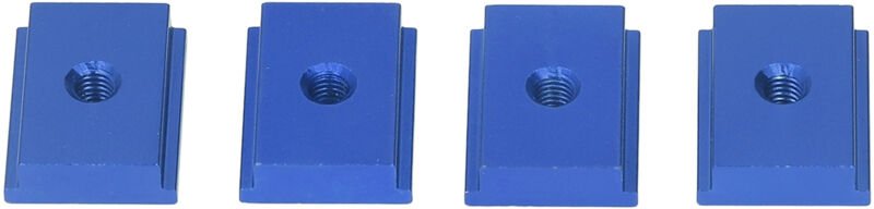4 T-Schlitzmutter, aus Aluminiumlegierung, für Holzarbeiten, Linearbewegungsteile Serie 30, M6, blau