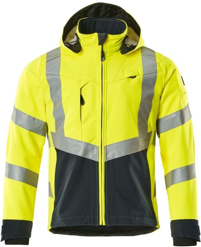 Mascot - Safe Supr Softsh-Jacke Blackpool Gr. 3XL hi-vis glb/schwarzbl 15502-246