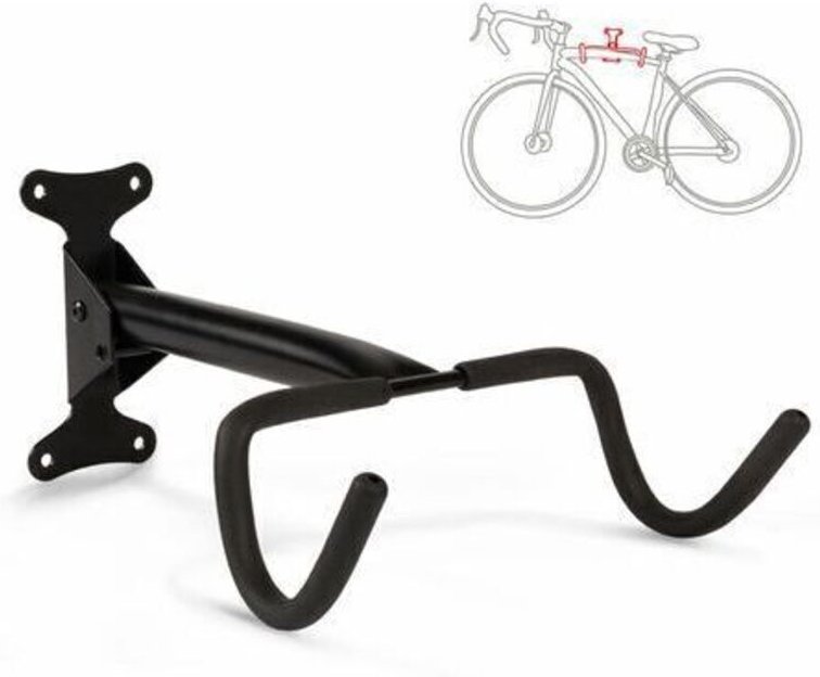 4x Mountainbike-Ständer (H x B x T) 32,5 x 9 x 28,5 cm, Fahrradaufbewahrungssystem, Parkhalterung für 1 Fahrrad, Wandmon...