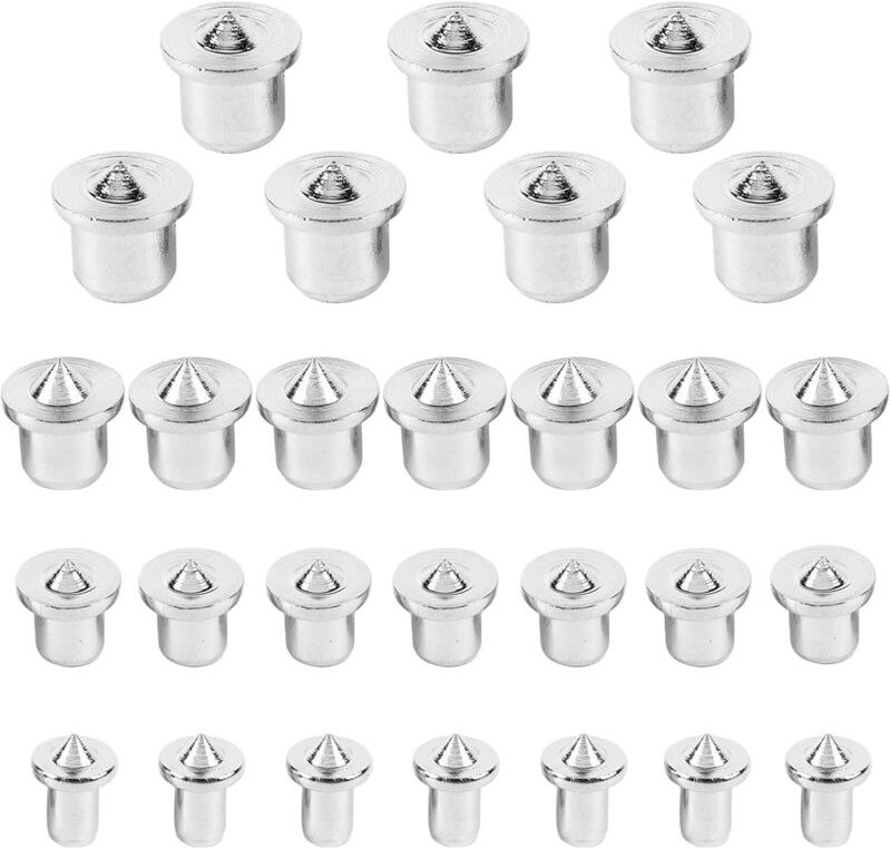 Dübelhilfe Holzdübel, 28 Stück Zentrierspitzen Set 6 8 10 12 mm Dübelloch Markierer Dübelsetzer Für Präzise Holzarbeiten...