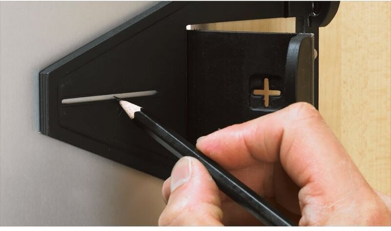 Hettich - Scharnier-Positionierhilfe, 9078866, kf, schwarz, Einsteck.in Mont.plattenbohr.