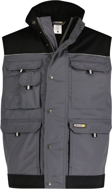 Dassy ärmellose Jacke Hulst Gr. XL grau/schwarz