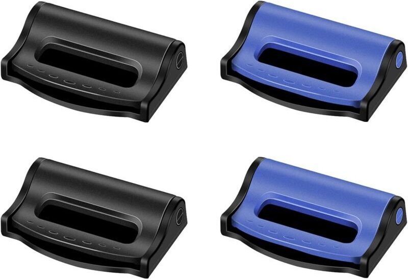 4-teiliges Set: Verstellbare Sicherheitsgurtclips, Sicherheitsgurt-Alarmstecker, Schnallenclips, verstellbare Sicherheit...