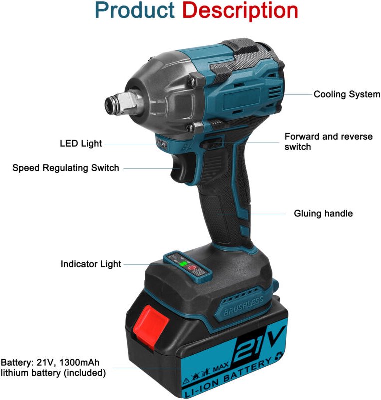 Eosnow Haushalt 21V Elektrischer Schrren