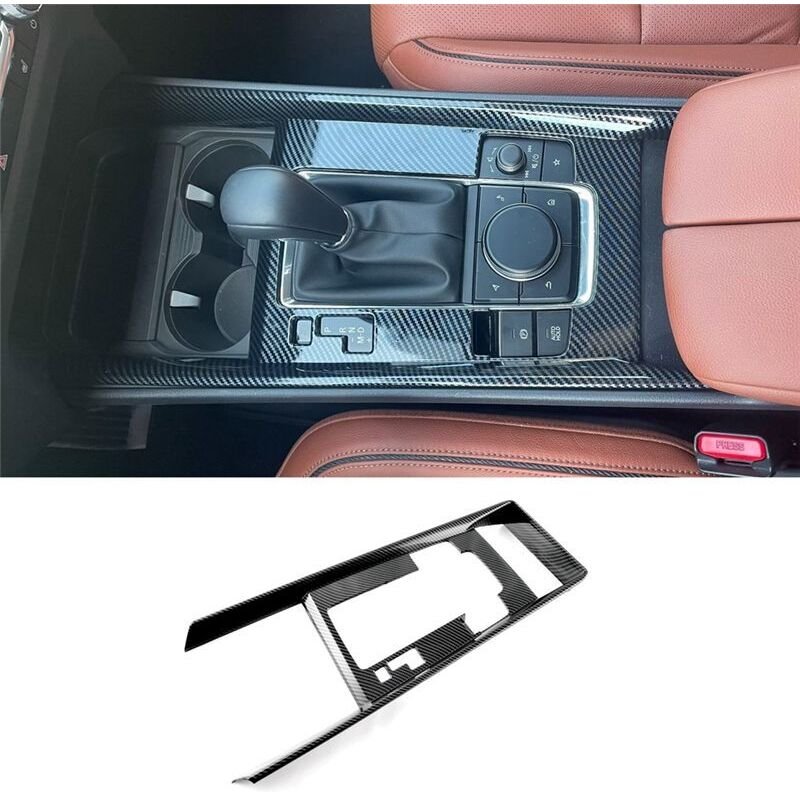 FüR CX-50 CX50 2023 Auto-Gangschalttafelabdeckung Verkleidungsschutzaufkleber InnenzubehöR (ABS-Kohlefaser)