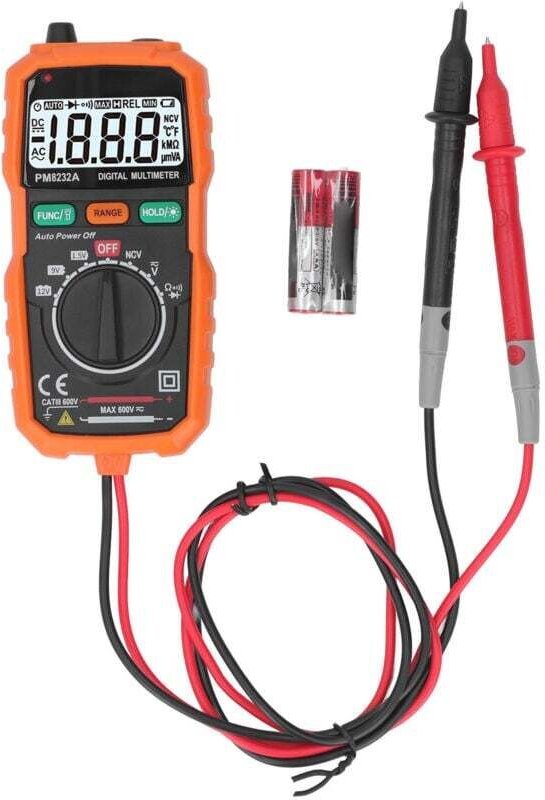 Multimètre Haute Précision Manuel pour Électriciens Débutants avec Mode d'Emploi Anglais