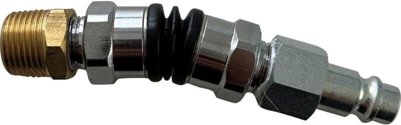 Alsafix Druckluft Stecknippel drehbar aus Stahl 1/4 Zoll - Außengewinde