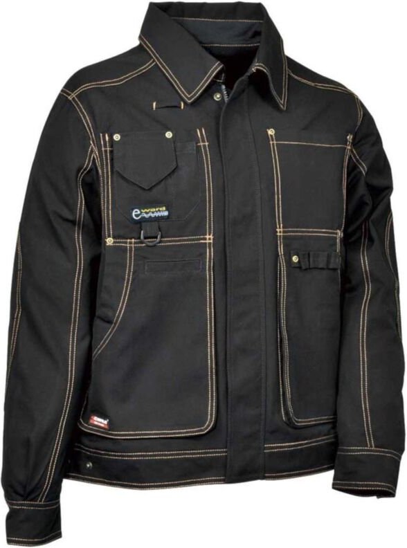Profi Arbeitsjacke Cofra BRUXELLES, 100% Baumwolle schwarz 56