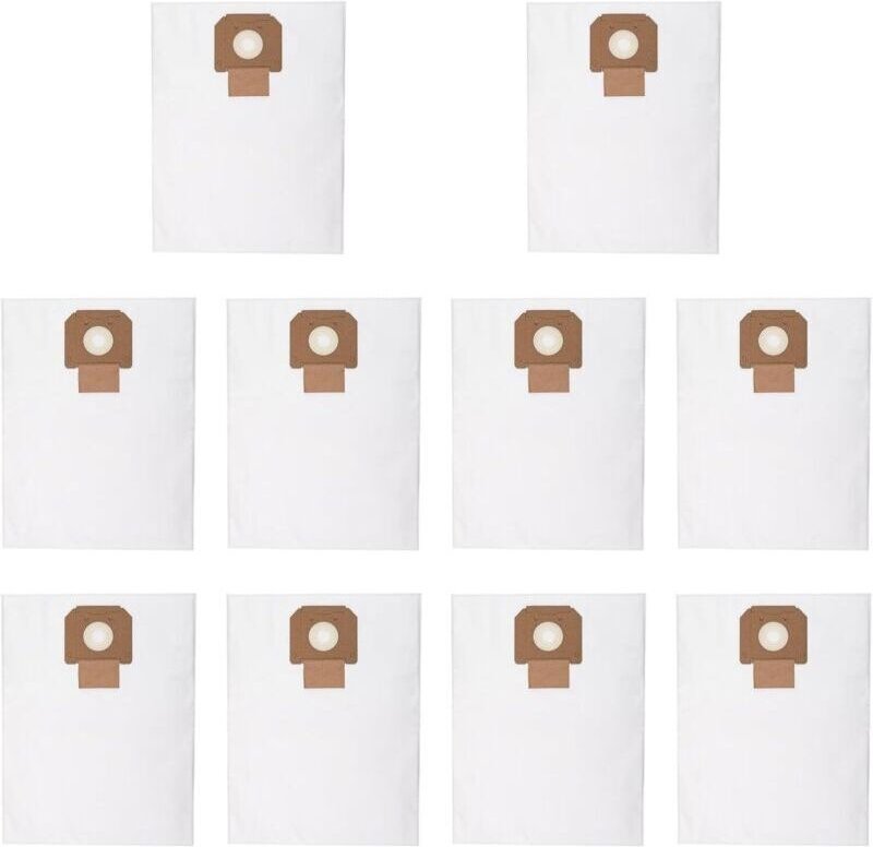 Packung mit 10 wiederverwendbaren Staubsaugerbeuteln (Modelle VB090F und VAC090), 51,65 x 46,54 cm, waschbar, Vliesstoff...