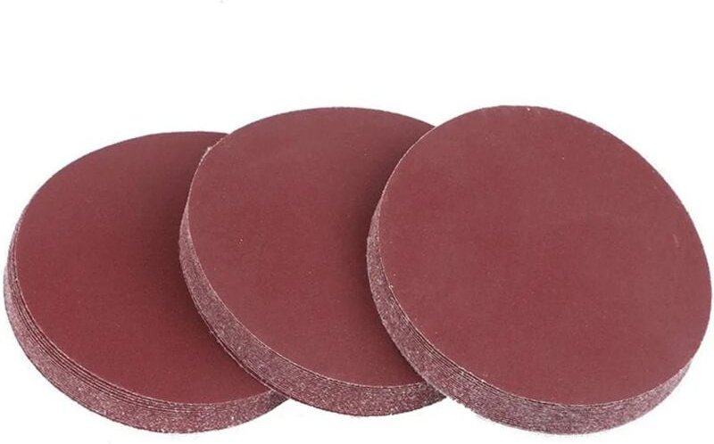 Toolive - Schleifscheiben-Set 125mm Klett für Winkelschleifer - 80 Stück Schleifpapier - Winkelschleifer Zubehör für Hol...