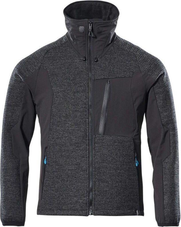 Advanced Strickjacke mit Membran Gr. s schwarz-meliert/Schwarz - Mascot