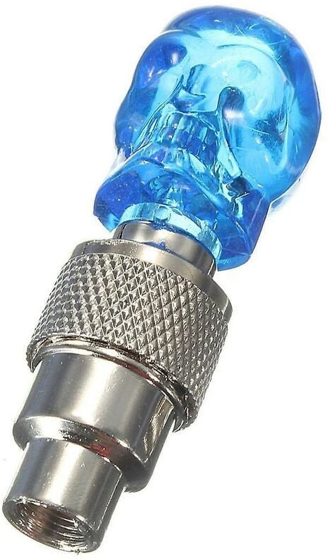 Thumbnail - Woosien - LED-Licht-Ventilkappe, Speichenlicht für Fahrrad, Auto, Felge, Reifen, Blau