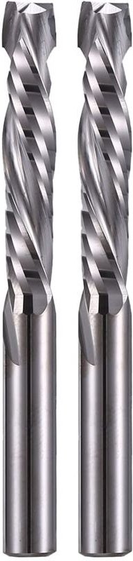 2 Stück Up&Down-Kompressions-Spiralfräser, Schnittdurchmesser 6 mm, Schaft 6 mm, Schnittlänge 32 mm, CNC-Schaftfräser fü...