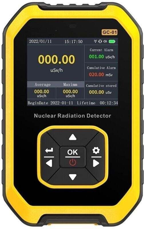Tragbares digitales Geigerzähler mit LCD-Display, Detektor für nukleare Strahlung, Beta-Gamma-Dosimeter-Tester