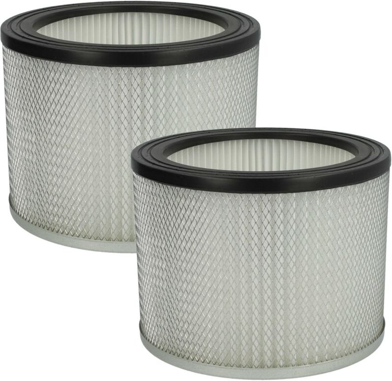 2x Faltenfilter kompatibel mit Rowi ras 800/18/1 Inox Staubsauger - Filter, Patronenfilter, weiß silber - Vhbw