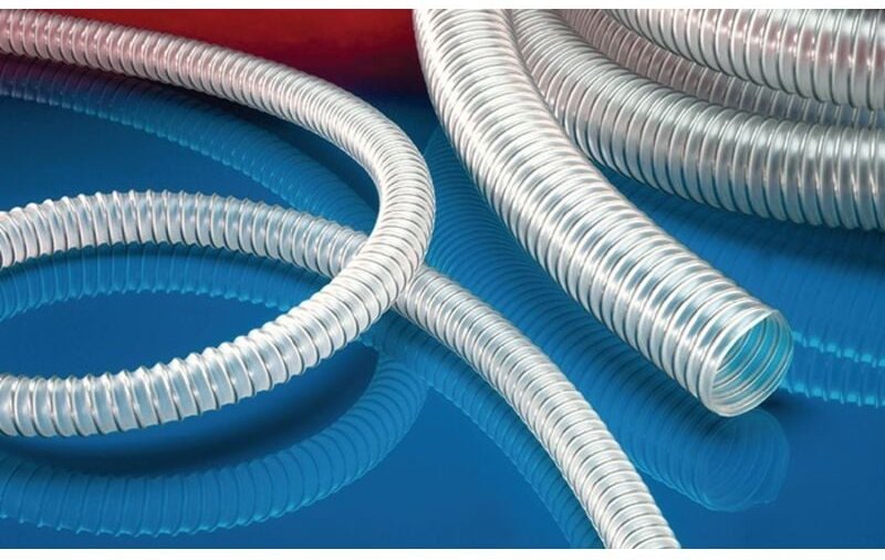 Absaug- und Förderschlauch airduc® pur-inox 355 food-as Innen-Ø 60 mm Außen-Ø 70,00 mm ( 4502401024 ) - Norres