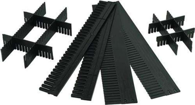 10x Unterteiler für Transportstapelbehälter Höhe 120 mm - trk 120/5 - La-ka-pe