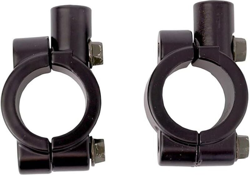 Shining House - Paar Universal 8mm Halterung Halter Halterung für 17-22mm Lenker Rückspiegel Motorräder Roller Schwarz