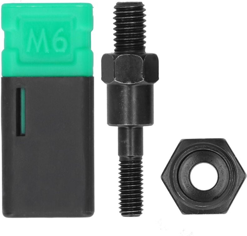 Hochwertiger Gewindedorn aus Oy-Stahl, M6-Handnietwerkzeugkopf, klappbare Handnietspitze für effizientes Nieten