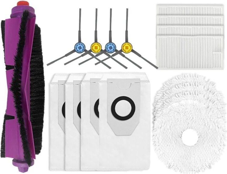 Für V12 Roboter-staubsauger Seite Pinsel Mopp Filter Staub tasche