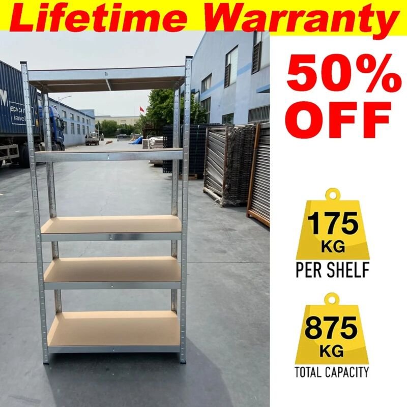 Schwerlastregal Lagerregal Kellerregal Metall Werkstattregal Regal bis 875 kg de