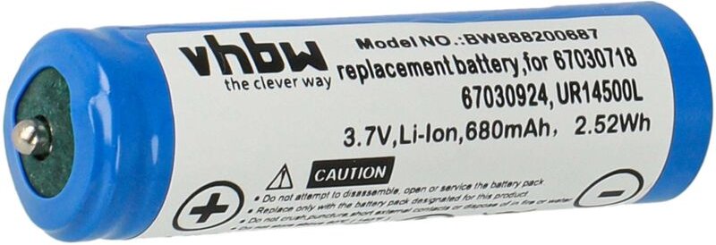Vhbw - Akku kompatibel mit Braun 60-N4820cs, 60-N4500cs EasyClean, 61-B1200s, 61-B7200cc Rasierer (680 mAh, 3,7 v, Li-Io...