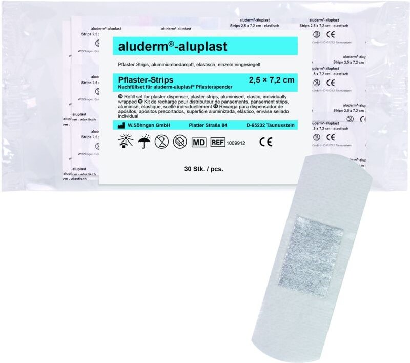 Söhngen aluderm¨-aluplast Nachfüllset für Pflasterspender (7,2 x 2,5 cm)