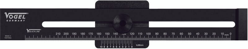 Germany Streichmaß Anschlaglineal Messbereich 300 mm Ablesung 0,05 mm - Vogel
