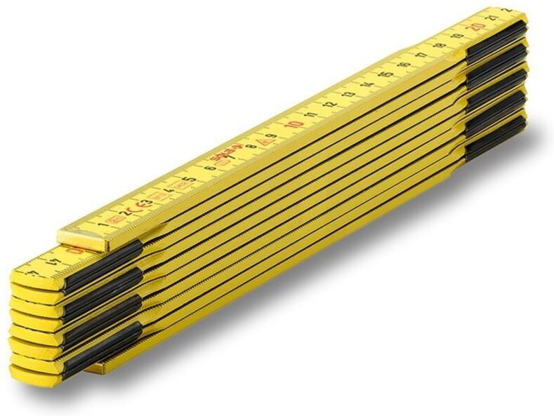 Holzgliedermaßstab 2m Hg 2/10w - Sol 53020201