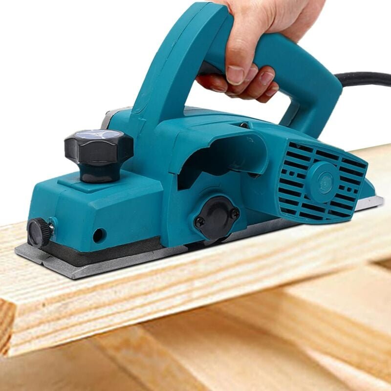 Elektrohobel, 800W Elektrische Hobelmaschine, Präzise Schnitte, Bis 1mm Spantiefe, Hobelbreite 82 mm, mit V-Führung für ...