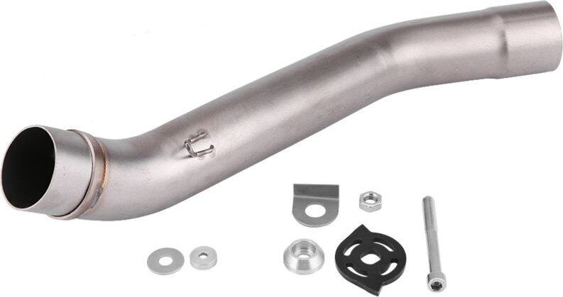 Eosnow Abgasmitte Rohr, lange Haltbarkeit Hochfester Rohranschluss 51 mm/2,0 Zoll für Motorrad