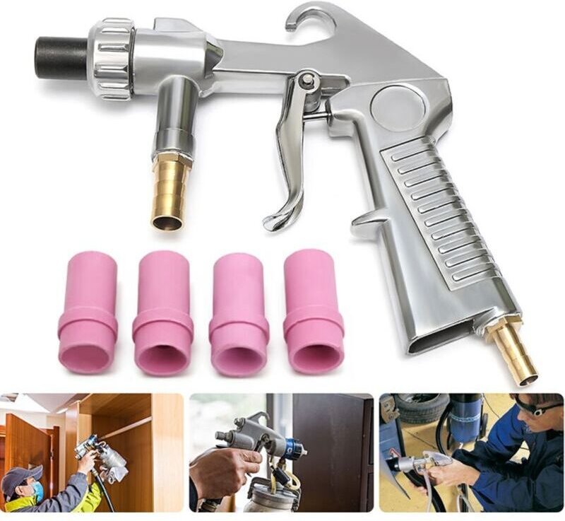 Räumungsverkauf: Druckluft-Sandstrahlgerät, Sandgebläse, Druckluftpistole, Sandstrahldüsen 4,5 mm / 5 mm / 6 mm / 7 mm, ...