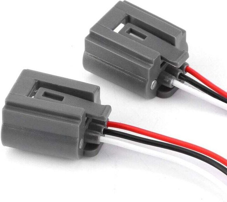 Stück H13-Adapterkabelbaum, 2 Stück H13 9008 Buchsenstecker-Kabelbaum-Adapterstecker für Licht, hitzebeständiger Keramik...