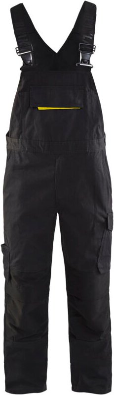 Arbeitslatz mit Stretch-Trägern 2695 - Schwarz/Neongelb 56