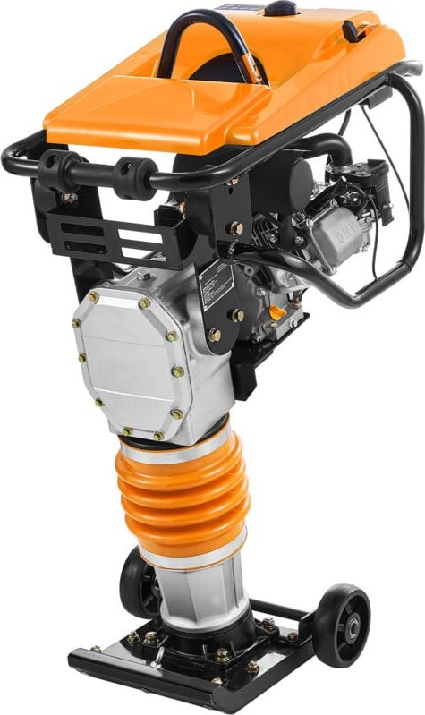 Mophorn Jumping Jack Compactor - 6,5 PS Vibrationsstampfer mit 196 ccm Motor, 3600 lbs Schlagkraft, 26" Verdichtungstief...