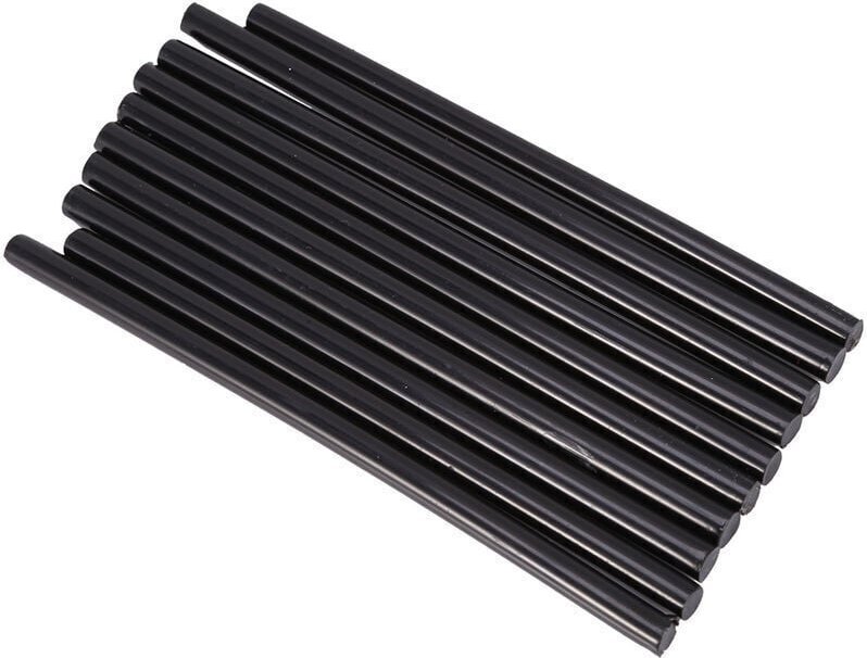 20-W-Heißklebesticks für schnelle Reparaturen (Schwarz), 10er-Packung, 7 x 150 mm
