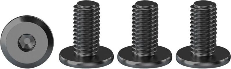 Schwarze M4 x 10 mm Innensechskantschrauben, Flachkopf-Sechskantschrauben aus Edelstahl A2 V2A, 20er-Packung