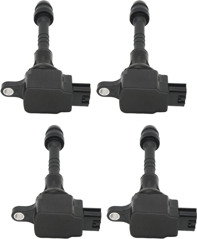 FOREHILL 4 Stück Kfz-Ersatz-ABS-Zündspule 22448-6N015 für Nissan Sentra 1.8L L4 2002-2006