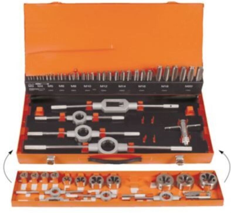 PROJAHN Gewinde Schneidzeug Satz 55tlg, HSS-G, M3-M20 in Metallkassette