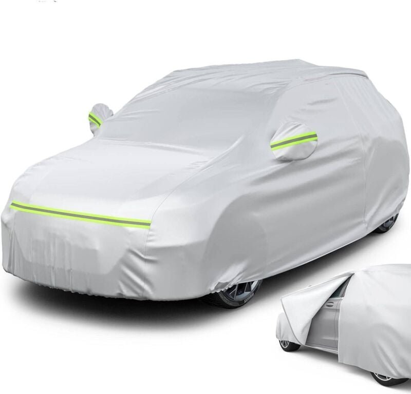Autoabdeckung Outdoor 460x180x168cm Schutzhülle wasserdichte Autoabdeckung, seitlich offen für die Kabine, atmungsaktive...