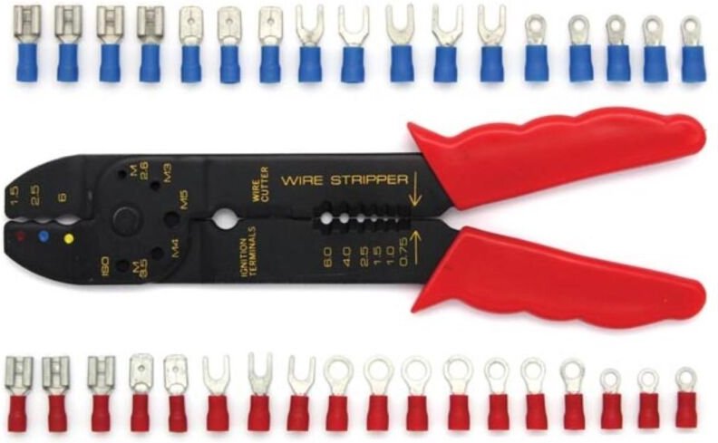 Crimpzange Mit 80 Quetschverbindern