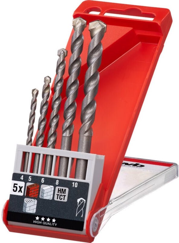 KWB - Steinbohrersatz, Hartmetallbestückt 5 tlg. - 039500