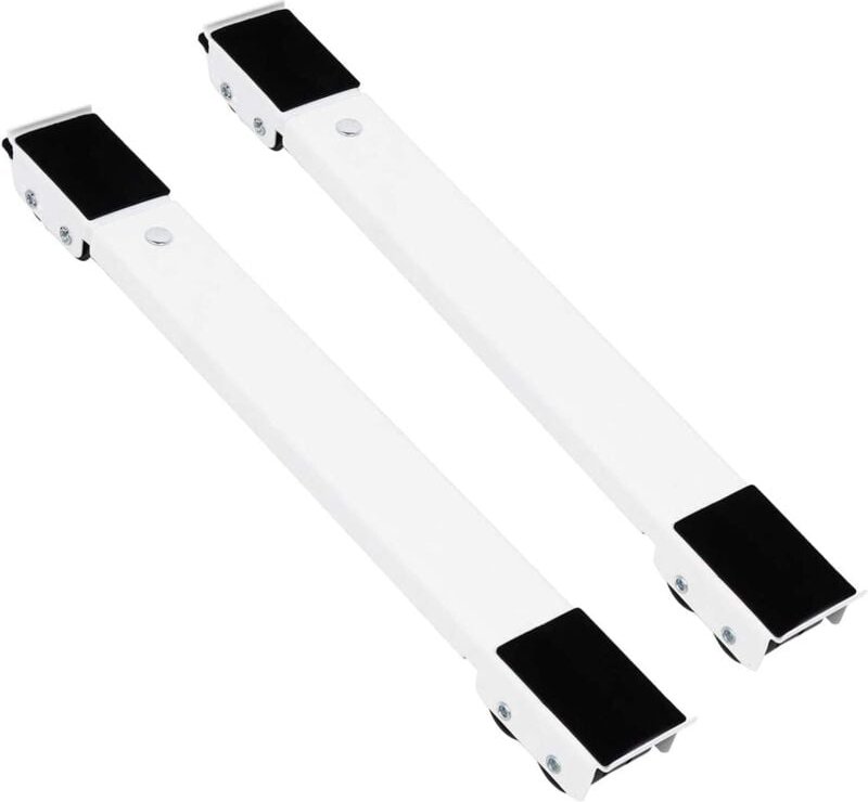 Vtizikl Support de Machine à Laver Armoire de Base de Réfrigérateur Mobile Réglable avec Serrure Fixe, Base Antidérapant...