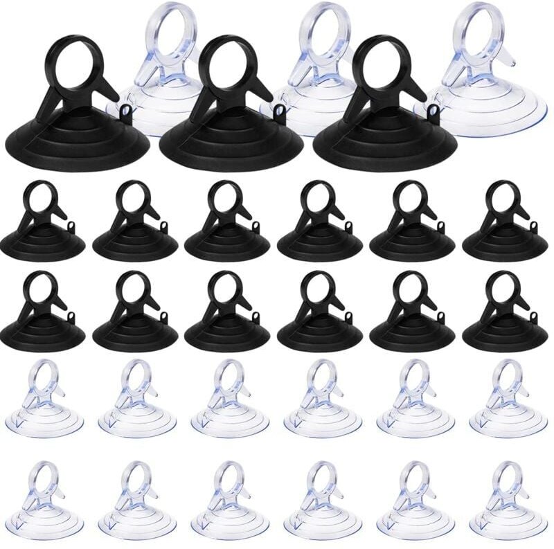 DOLASO 60 Stück Sonnenschutz-Saugnapf, 45 mm Saugnapf ohne Haken, Saugnapf, PVC-Saugnapf, Mini-Saugnapf, transparent und...