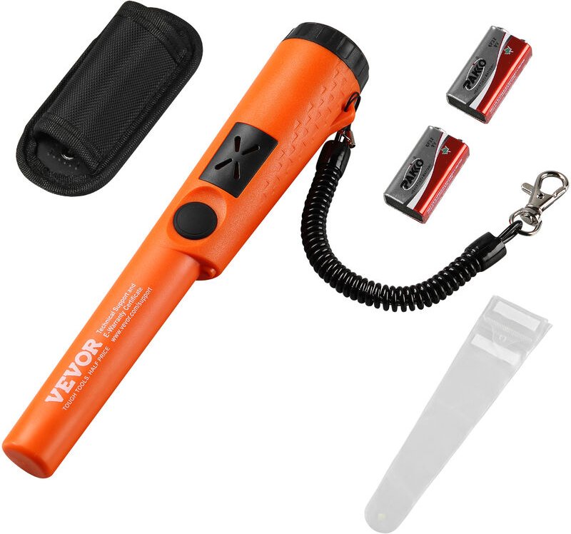 VEVOR Metalldetektor Pinpointer IP66 Komplett Wasserdichter Metallsuchgerät 5cm Erkennungstiefe Propointer Schatzsuche m...